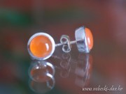 KARNEOL - naušnice-925-srebro